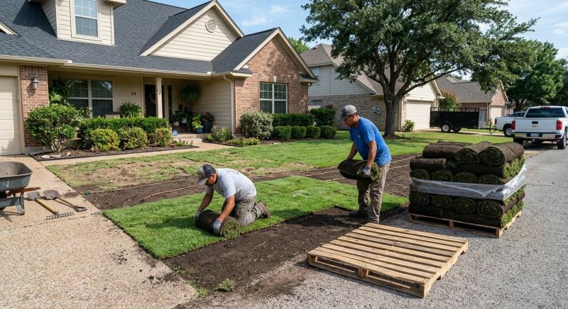 Bermuda Grass Installation in Rockwall, TX